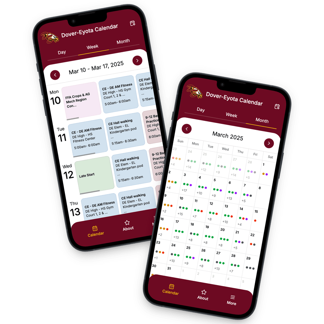 Calendar app preview