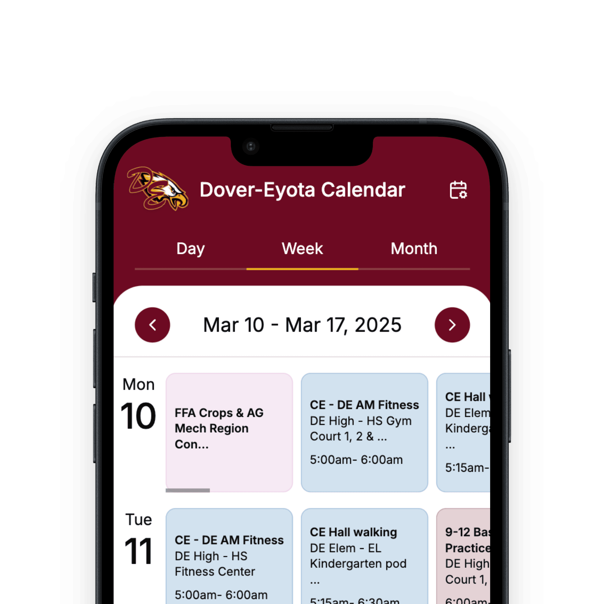 Dover-Eyota Calendar App