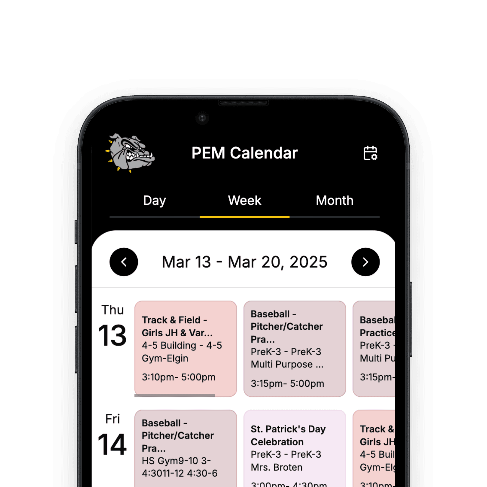 PEM Calendar App
